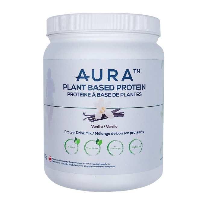 AURA Nutrition - Plant-Based Protein - Vanilla, 500g - Front