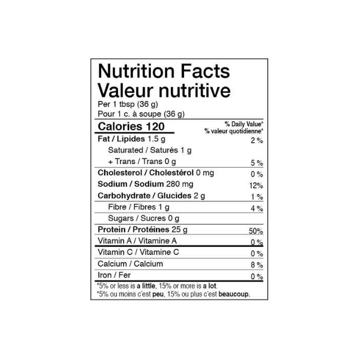 AURA Nutrition - Plant-Based Protein - Vanilla, 500g - Nutrition Facts