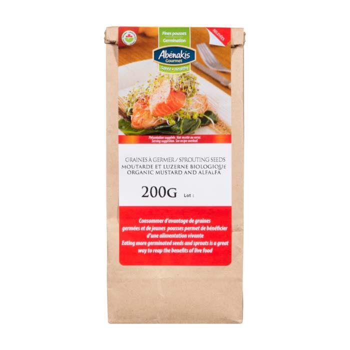 Abénakis Gourmet - Organic Sprouting Seeds - Mustard and Alfalfa (200g)
