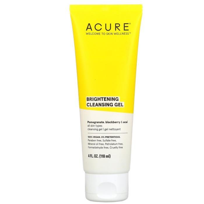 Acure – Brightening Cleansing Gel, 4 oz- Pantry 1
