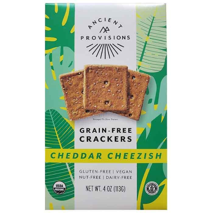 Ancient Provisions - Cheddar Cheezish Crackers (GF), 113g 