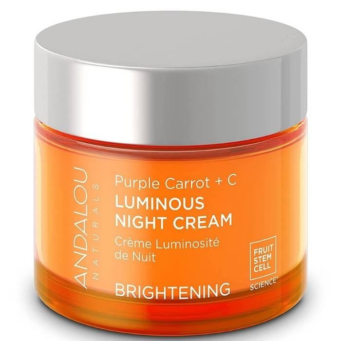 Andalou Naturals - Brightening Purple Carrot + C Luminous Night Cream, 50ml - front