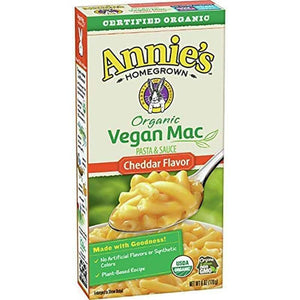 Annie’s Homegrown – Vegan Mac Cheddar Flavor Pasta, 6 oz