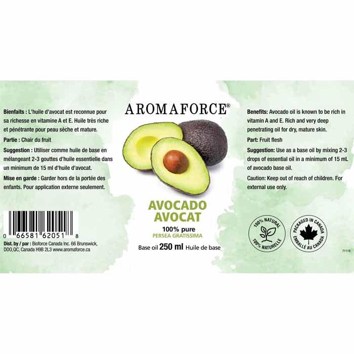    Aromaforce-AvocadoOil_250ml-back