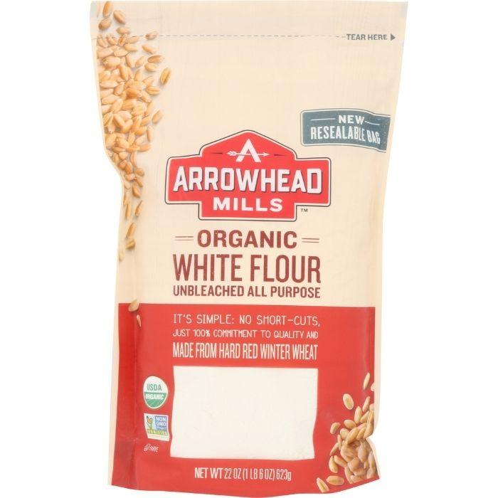 Arrowhead Mills - Organic Unbleached White Flour, 22oz- Pantry 1