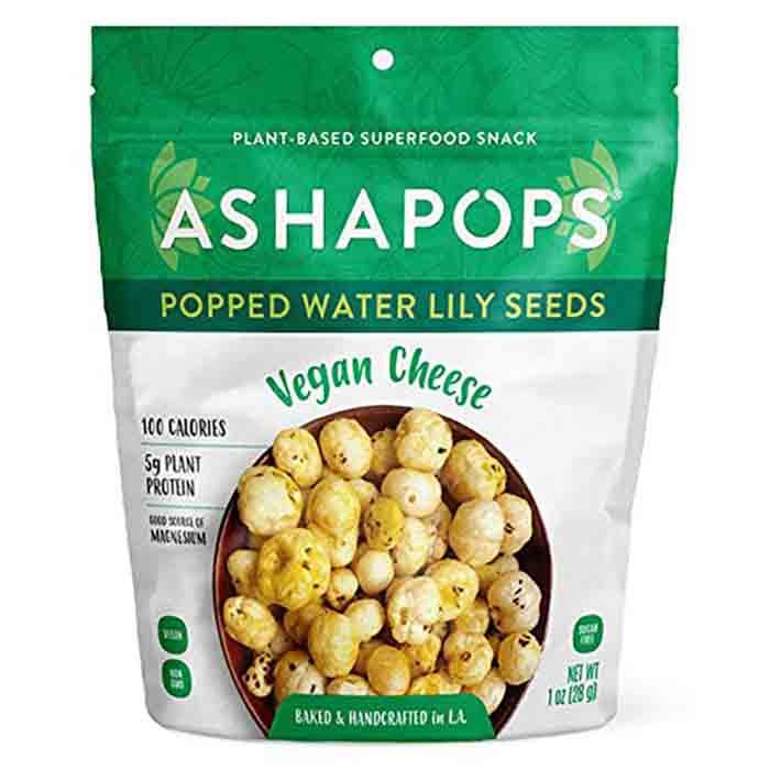 AshaPops – Popped Water Lily Seeds Vegan Cheese, 1 oz