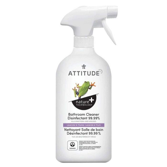 Attitude - Bathroom Cleaner Disinfectant 99.9% - Lavender + Thyme, 800ml - front