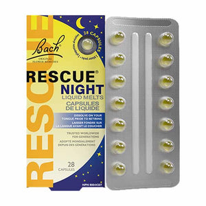 Bach - Rescue Night Liquid Melts Caps, 28 Capsules