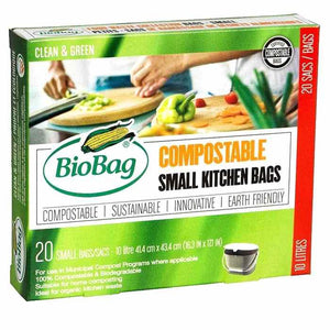 Biobag - Small Kitchen Bags, 10L (20 Bags)