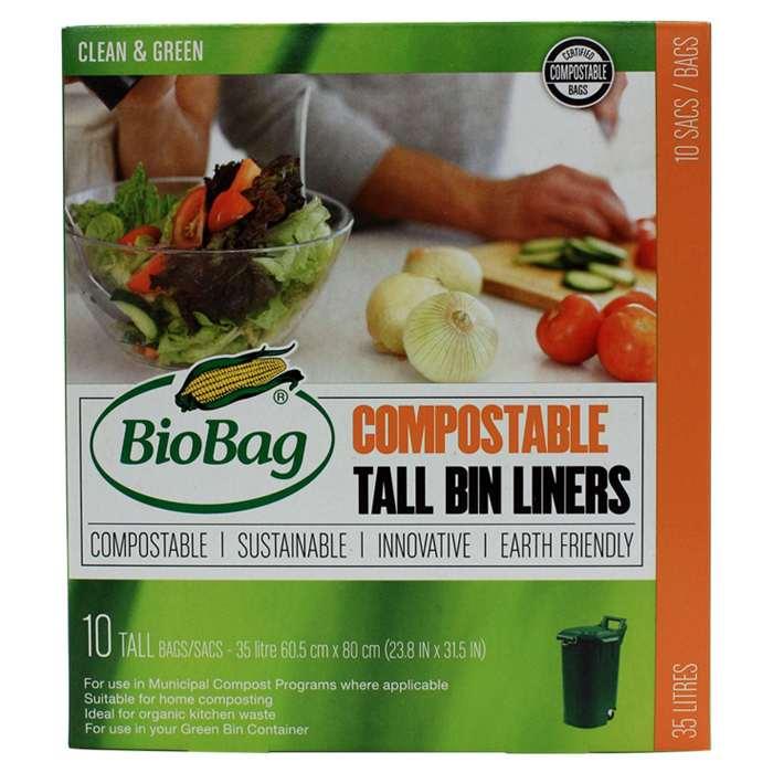 Biobag - Tall Bin Liners, 35L