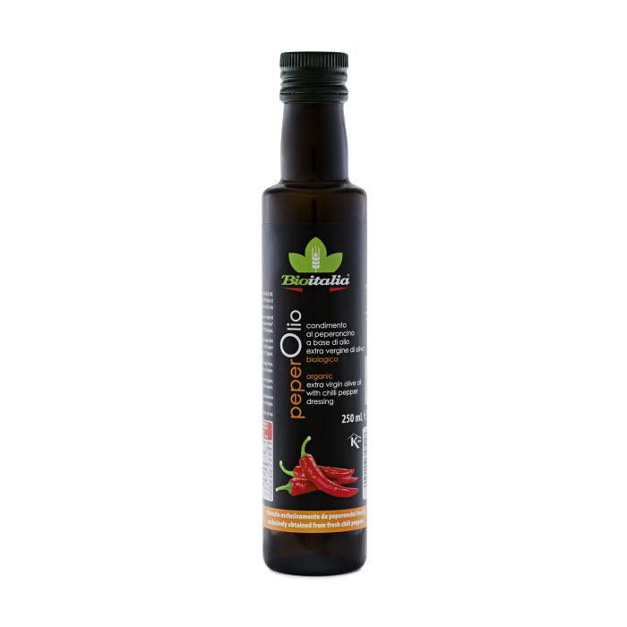 Bioitalia - Peperolio - Organic Chili Pepper Extra Virgin Olive Oil, 250ml