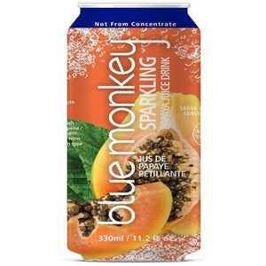 Blue Monkey Tropical – Sparkling Papaya Juice, 11.2 oz | Pack of 12