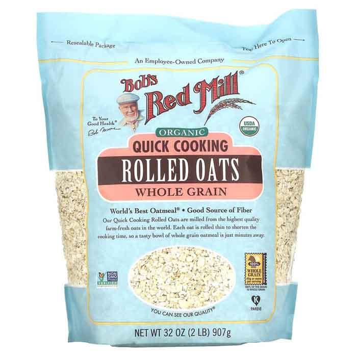 Bob's Red Mill - Organic Quick-Cooking Rolled Oats, 907g