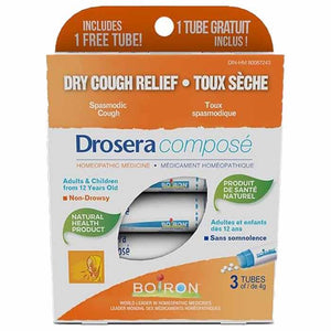 Boiron - Drosera Composã© Dry Cough Relief 3 Tubes | Multiple Sizes