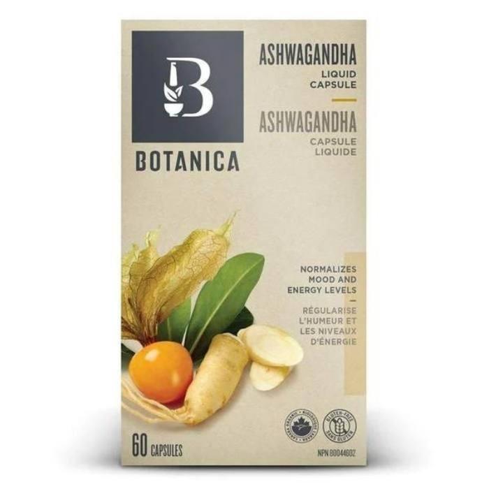Botanica - Ashwagandha Liquid Capsules 60 Capsule - front