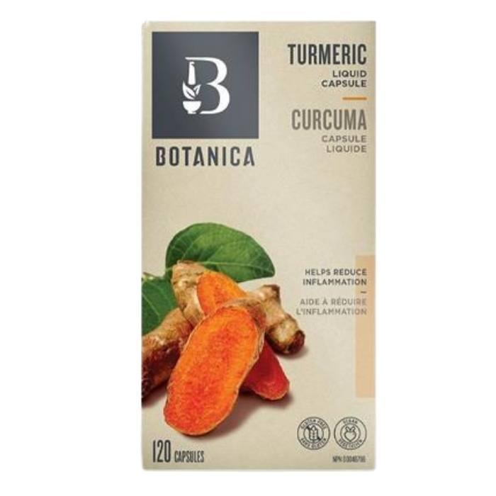 Botanica - Turmeric Liquid Capsules 120 Capsules - front