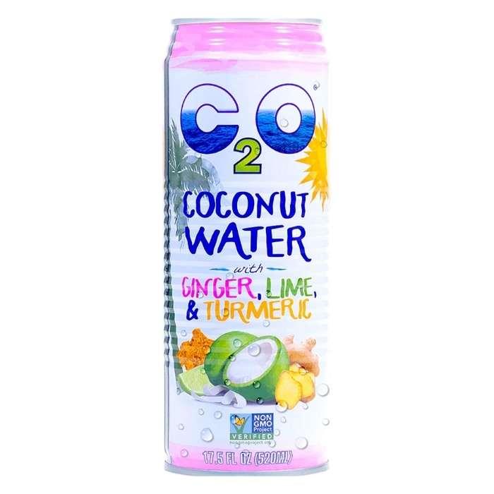 C2O Coconut Water - C2O Ginger Lime Turmeric Coconut Water- Front