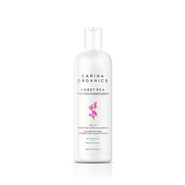 Carina Organics - Daily Moisturizing Shampoo sweet pea, 360ml - front