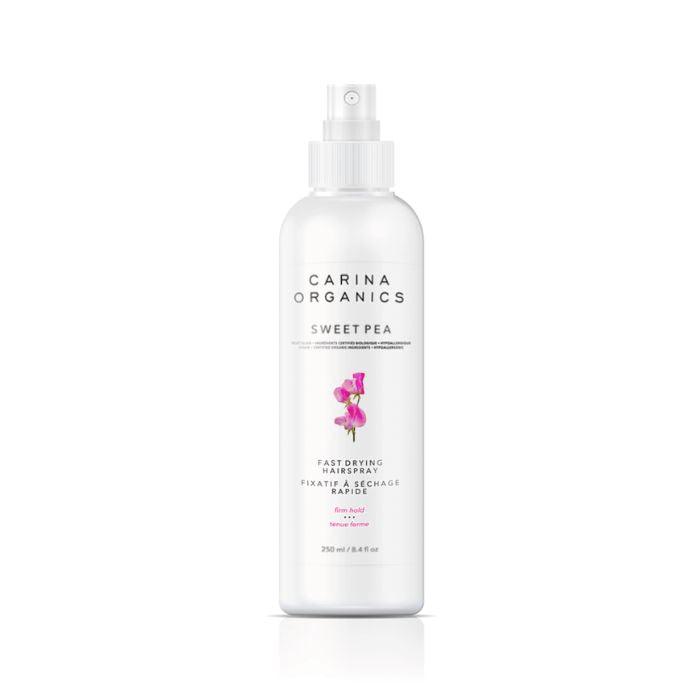 Carina Organics - Fast Drying Hair Spray sweet pea, 250ml - front
