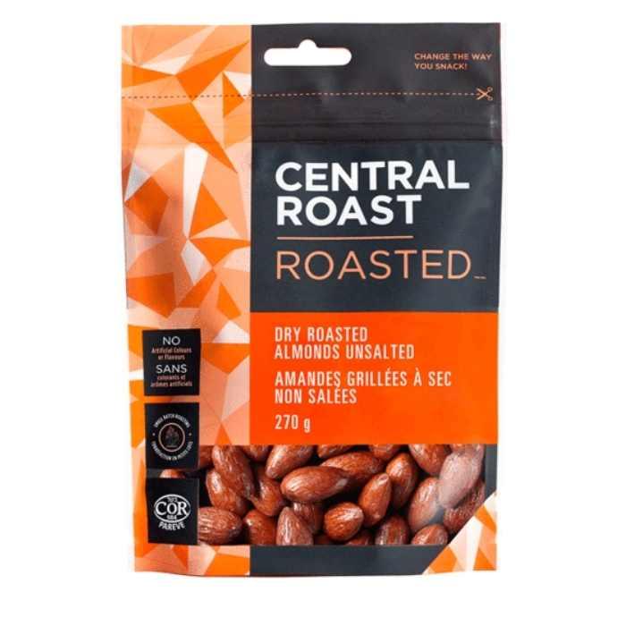 Central Roast - Dry Roasted Almonds Unsalted 270g- Front