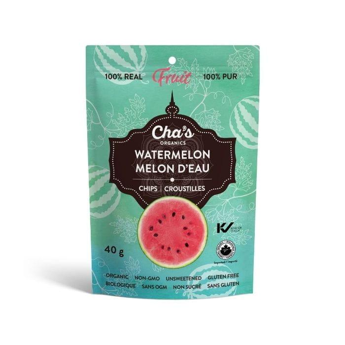 Cha's Organics - Watermelon Chips, 40g - front