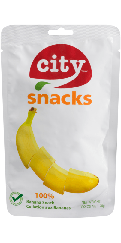 City Snacks - City Snacks 100% Banana Snack, 20g