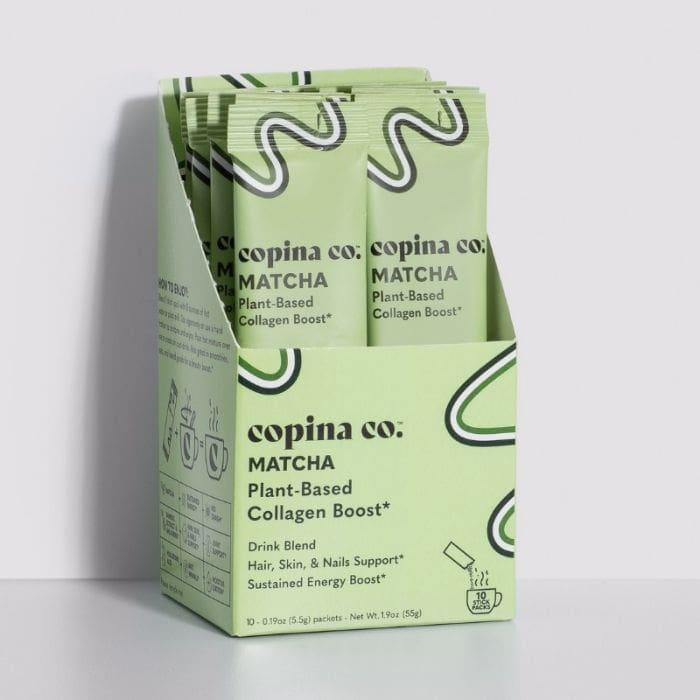 Copina Co - Matcha Plant-Based Collagen Boost Latte Sticks, 10 pk- Vitamins & Dietary Supplements 1