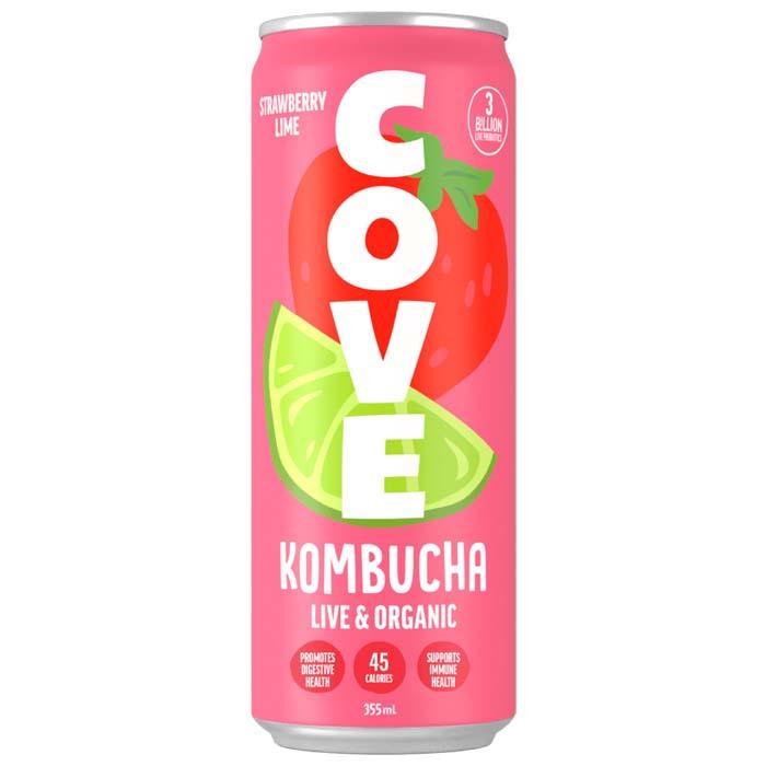 Cove Kombucha - Cove - Strawberry Limeade, 355ml