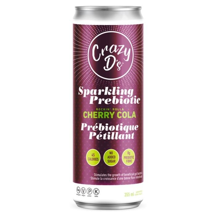 Crazy D's - Sparkling Prebiotic Soda Cherry Cola, 355ml