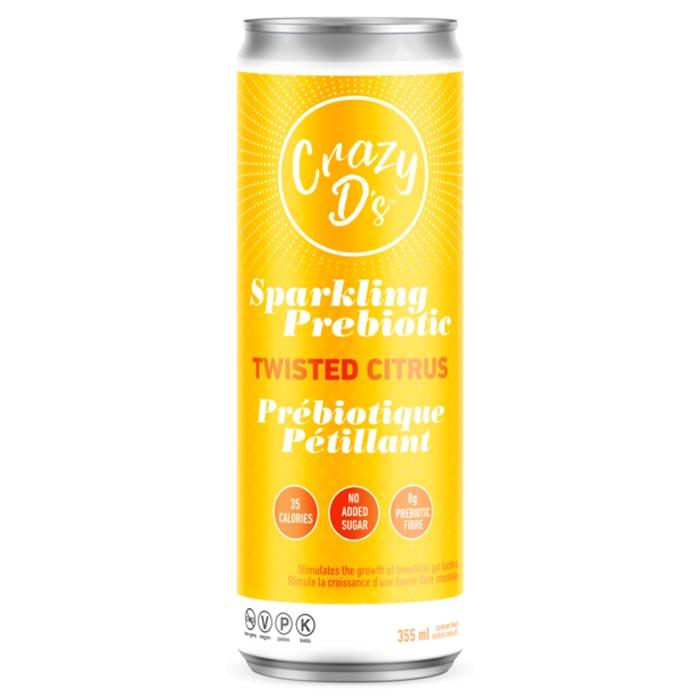 Crazy D's - Sparkling Prebiotic Soda Twisted Citrus, 355ml
