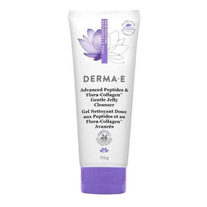 DERMA E - Advanced Peptides & Flora-Collagen Gentle Jelly Cleanser, 113g