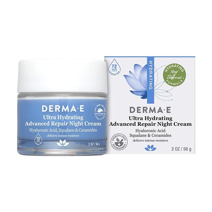 DERMA E - Hydrating Cream with Hyaluronic Acid - Night, 56g 