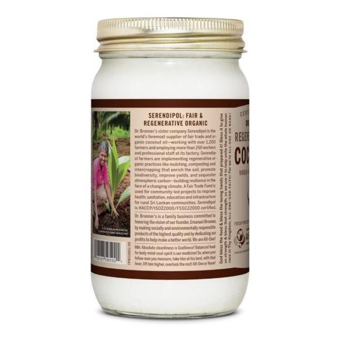 Dr. Bronner's - Organic Coconut Oil, 14oz- Pantry 6