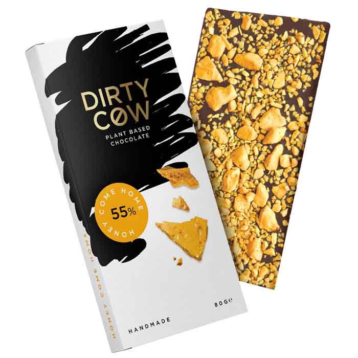 Dirty Cow Chocolate - Plant-Based Chocolate - Honey Come Home (80g)