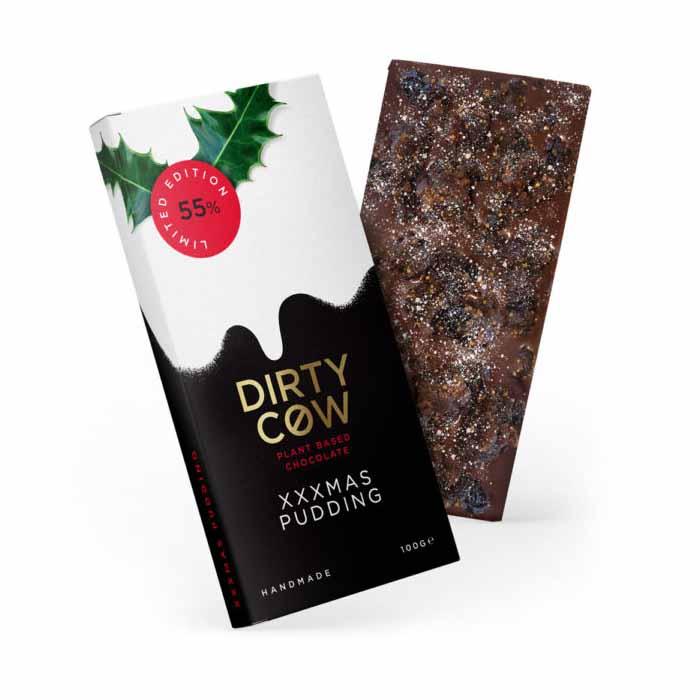 Dirty Cow Chocolate - Plant-Based Chocolate - XXXmas Pudding (100g)