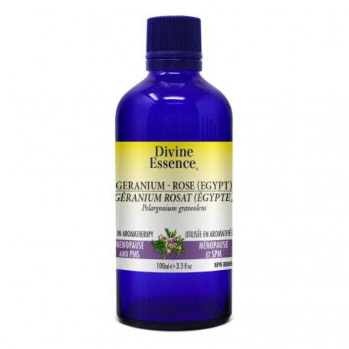 Divine Essence - Geranium Rose Essential Oil, 100ml