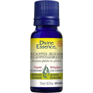 Divine Essence - Organic Eucalyptus Blue Gum Essential Oil, 15ml