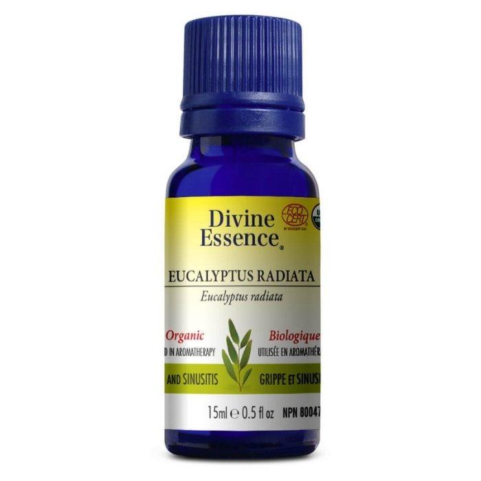 Divine Essence - Organic Eucalyptus Radiata Essential Oil 15ml - front