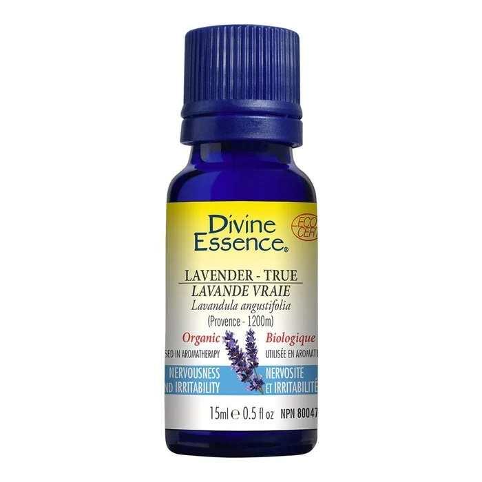 Divine Essence - Organic Lavender (True) Essential Oil, 15ml