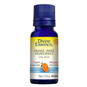 Divine Essence - Organic Sweet Orange Essential Oil | Multiple Sizes