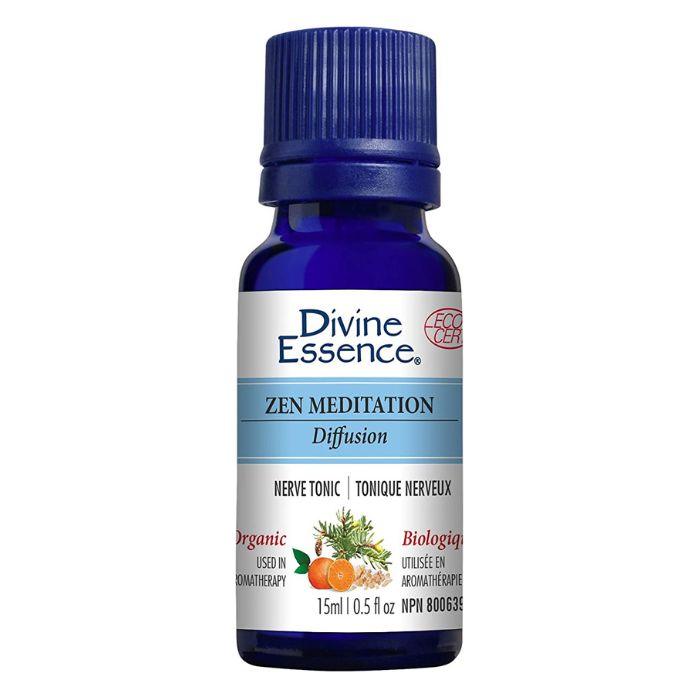 Divine Essence - Organic Zen Meditation Essential Oil Blend 15ml - front