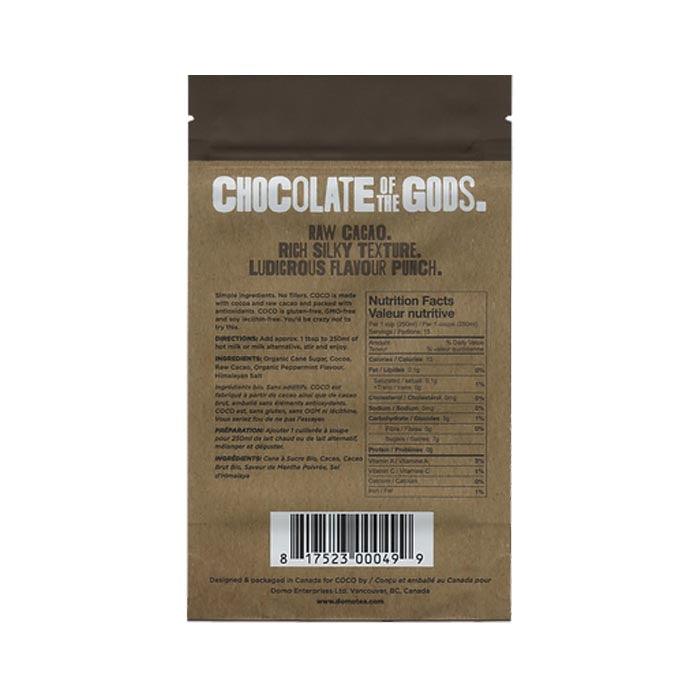 Domo Coco - Hot Chocolate  - Peppermint, 150g - back