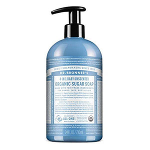 Dr. Bronner’s - 4-in-1 Unscented Baby Sugar Soap