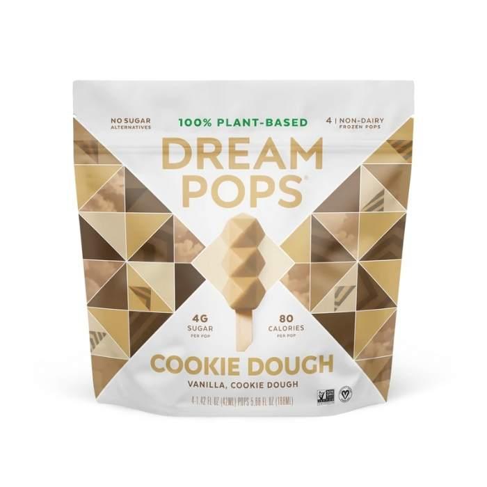 Dream Pops - Plant Based Chocolate Covered Frozen Bites, 118ml - Cookie Dough - Front