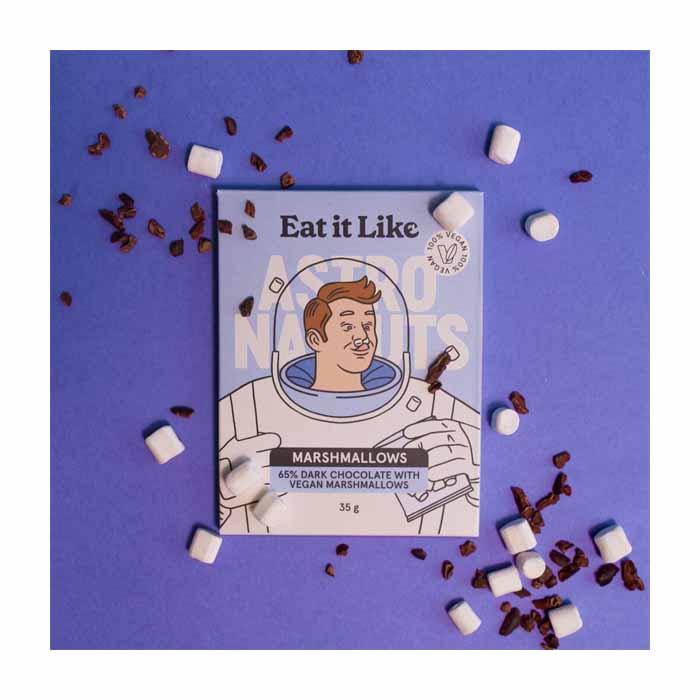 Eat it Like - Astronauts 65% Dark Chocolate with Marshmallows, 35g