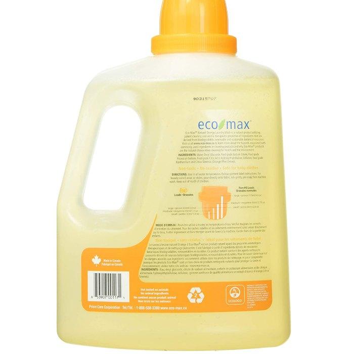 Ecomax - Orange Laundry Wash, 3L back