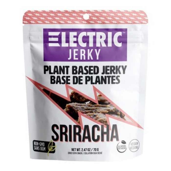 Electric Jerky - Sriracha Vegan Jerky - Front