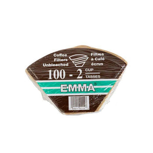 Emma - Unbleached Filters, 100 Filters | Multiple Sizes