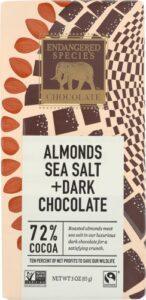 Endangered Species - Sea Salt Almond Dark Chocolate Bar