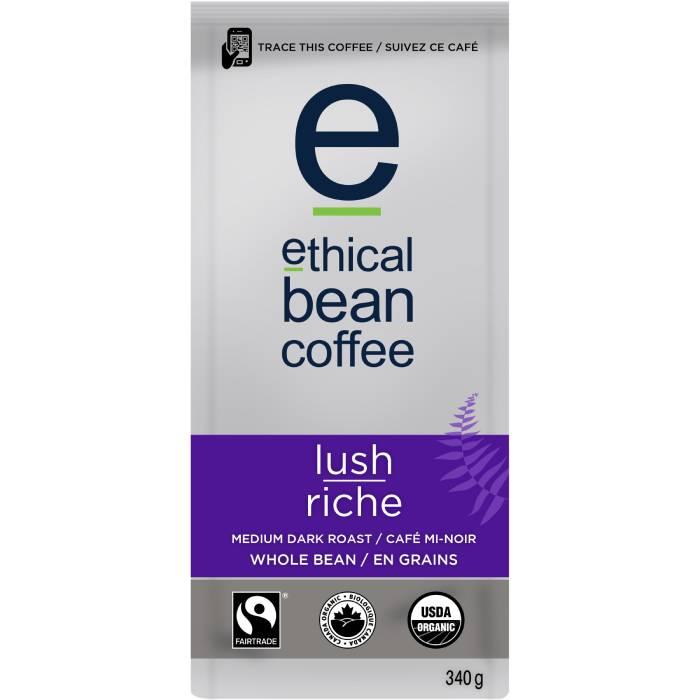 Ethical Bean Coffee Company - Organic Whole Bean Coffee, 340g